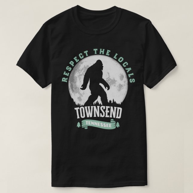 Townsend Tennessee Respekterar språken T Shirt (Design framsida)