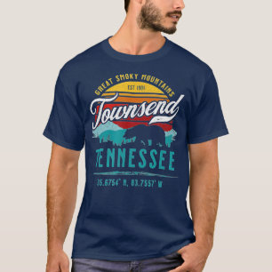 Townsend Tennessee Retro Underbar Smoky Mountains  T Shirt