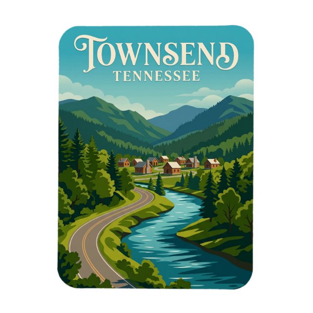 Townsend USA översätts till svenska som Townsend U Magnet (Vertikal)