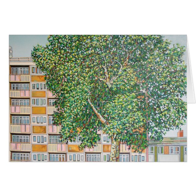 Townsommar på burk hälsningskort (Framsidan Horizontal)