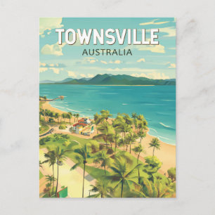 Townsville Australien Resa Konst Vintage Vykort