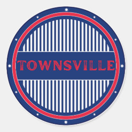 Townsville City Pride Emblem – Australian Identity Runt Klistermärke
