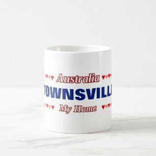 TOWNSVILLE - Mitt hem - Australien.Hjärtan Kaffemugg