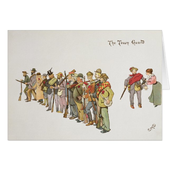 Townvakten från leagueren av Ladysmith Hälsningskort (Framsidan Horizontal)