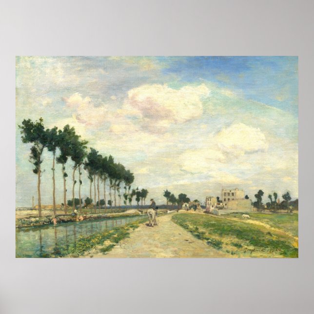 Towpath - Johan Jongkind Fine Art Poster (Framsidan)