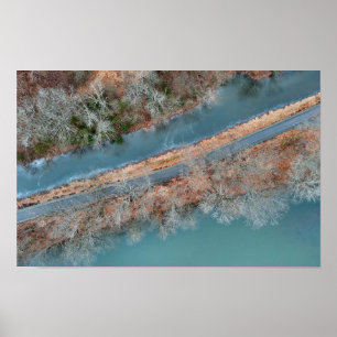 Towpath Park SchuylDöda River PA Poster