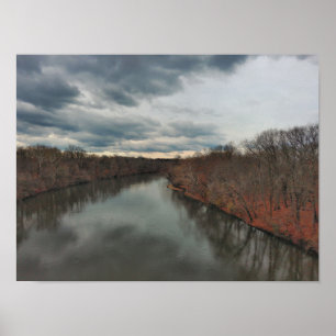 Towpath Park SchuylDöda River PA Poster