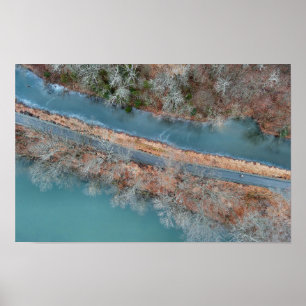 Towpath Park SchuylDöda River PA Poster