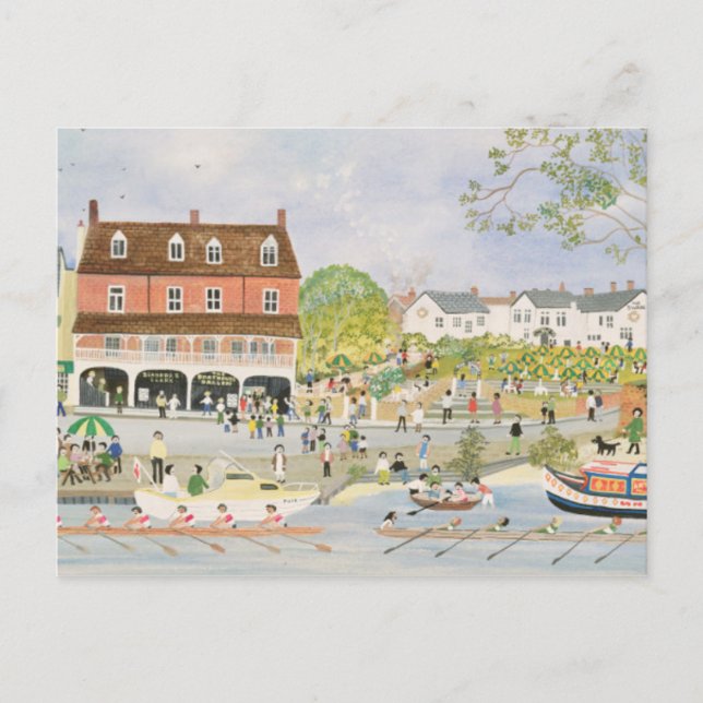 Towpath Walton-on-Thames Vykort (Framsida)