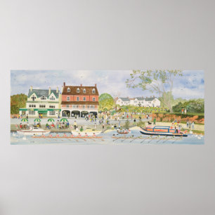 Towpathen Walton-på-Thames Poster