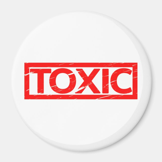 Toxic Frimärke Magnet (Framsidan)