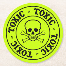 Toxic Grönt Skull Underlägg