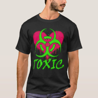Toxic Heart Graffiti T Shirt