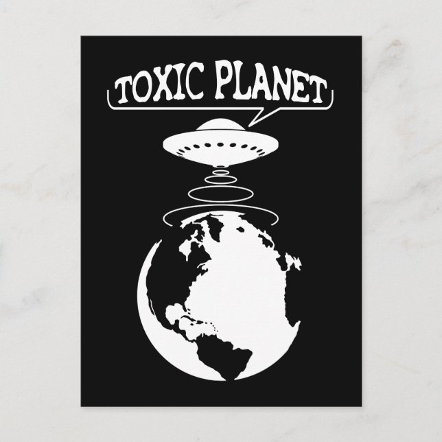 Toxic Planet | Miljöskydd Vykort (Framsida)