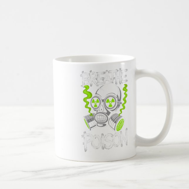Toxic Skull Drifter Sticker  Kaffemugg (Höger)