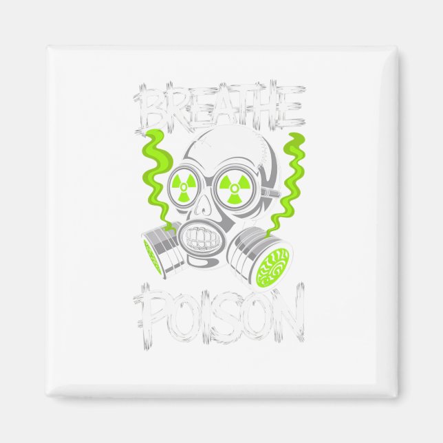 Toxic Skull Drifter Sticker  Magnet (Framsidan)