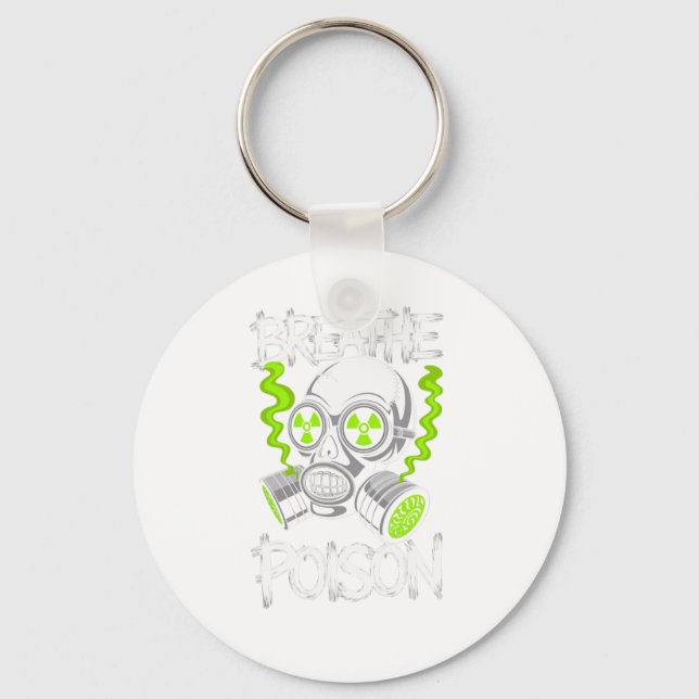 Toxic Skull Drifter Sticker  Nyckelring (Framsida)