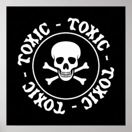 Toxic Skull Poster