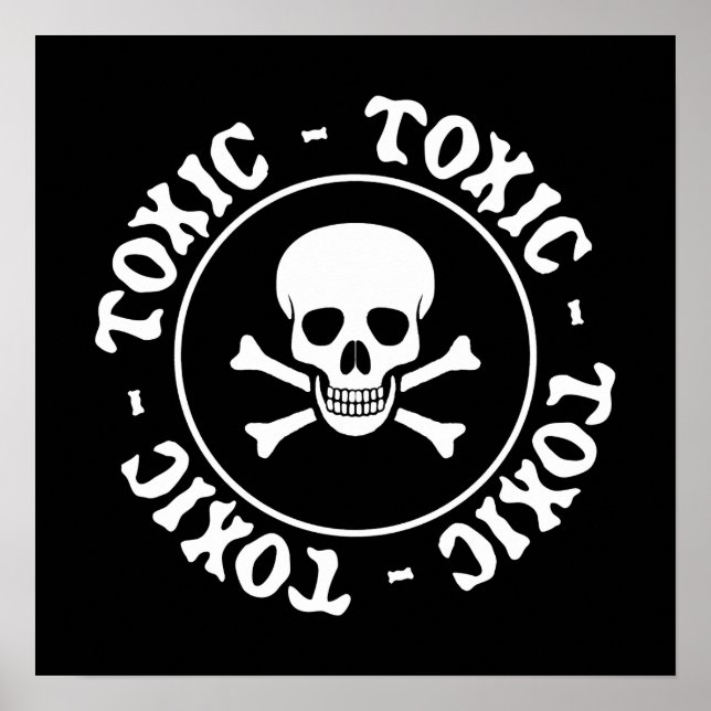Toxic Skull Poster (Framsidan)