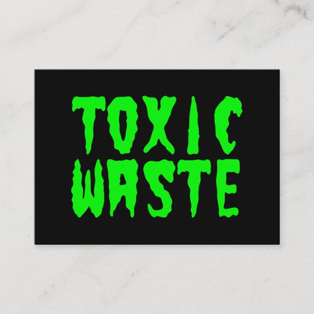 TOXIC-SLÖSA VISITKORT (Framsida)