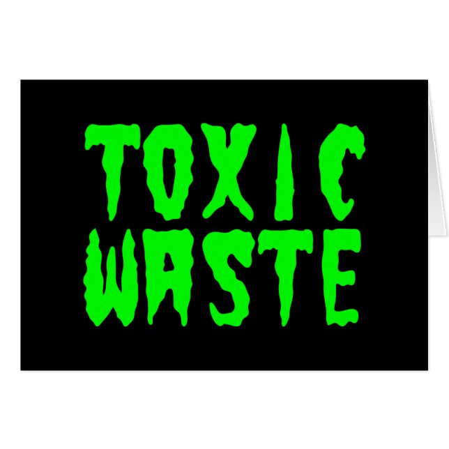 TOXIC SLÖSAR-KORT HÄLSNINGSKORT (Framsidan Horizontal)