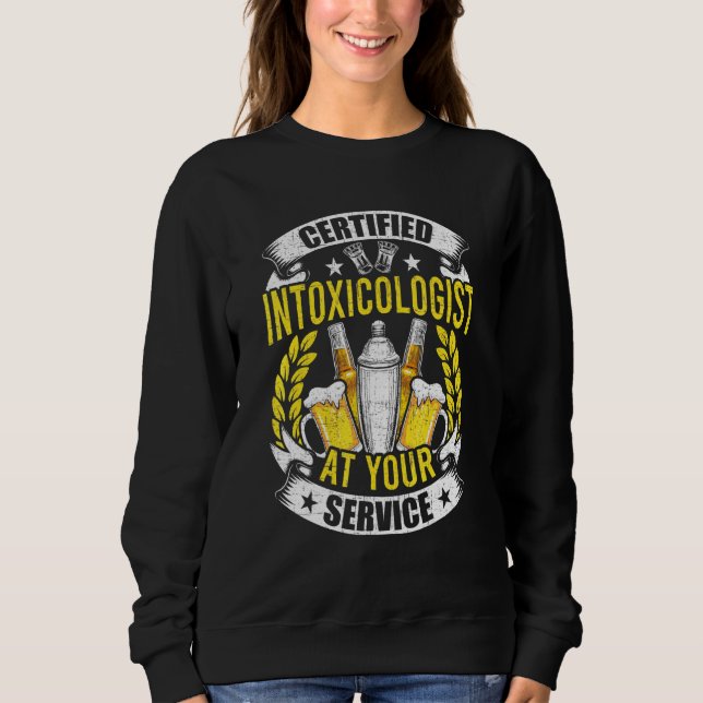 Toxikolog bartenderar bartender t shirt (Framsida)