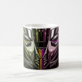 Toxisk neonansikte kaffemugg