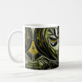Toxisk neonansikte kaffemugg