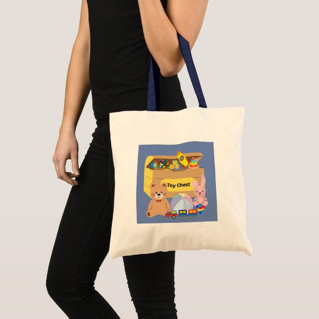 Toy Box Tote Bag Tygkasse (Framsida (produkt))