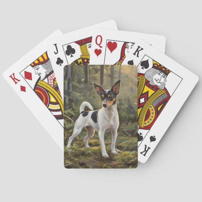 Toy Fox Terrier Casinokort (Baksidan)
