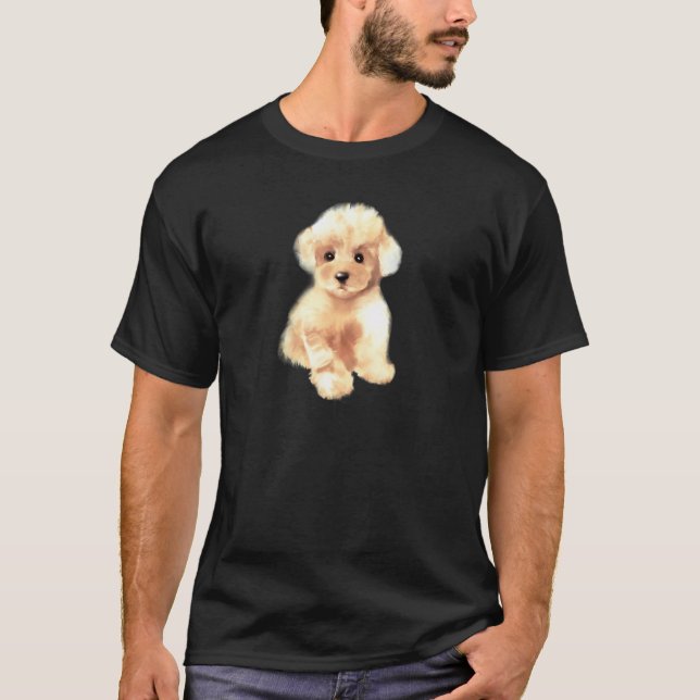 Toy poodle dog ,breed,mini poodle puppy t shirt (Framsida)