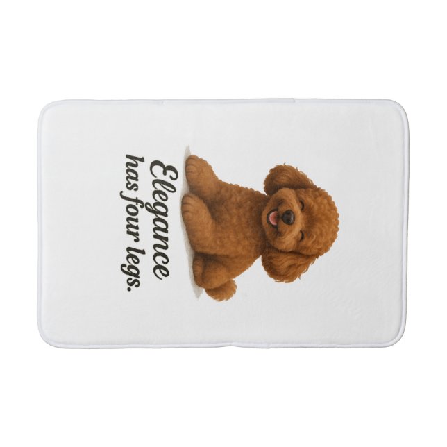 Toy Poodle � Elegans Har Fyra Ben Badrumsmatta (Framsidan)