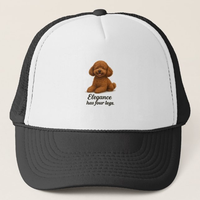 Toy Poodle � Elegans Har Fyra Ben Keps (Framsida)