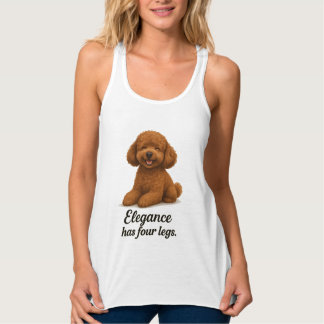 Toy Poodle � Elegans Har Fyra Ben Linne Med Racerback