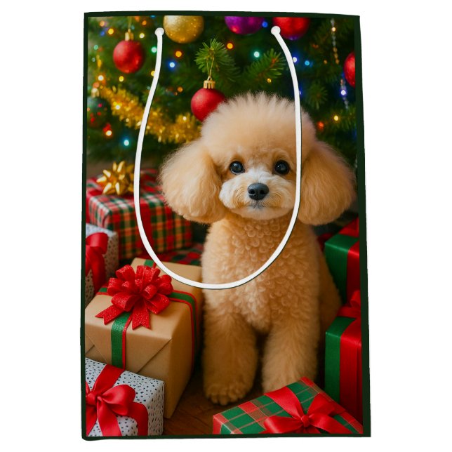 Toy Poodle Holiday Card (Framsidan)