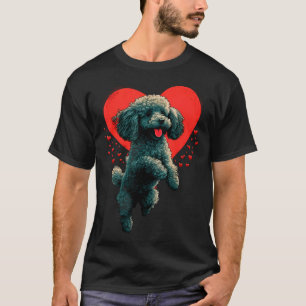 Toy Poodle Kärlek Hjärtan För Alla Hjärtans Dag På T Shirt
