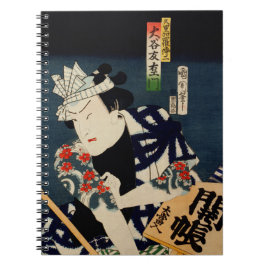Toyohara Kunichika Japansk Funny Ansikte Anteckningsbok