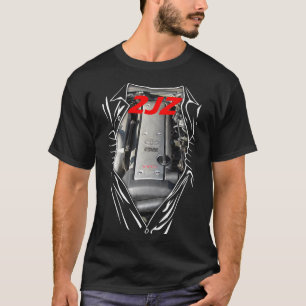 Toyota 2JZ Engine Art Horsepower Supra AWD Cars CC T Shirt