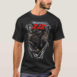 Toyota 2JZ Supra Engine Art GTE Horsepower T Shirt
