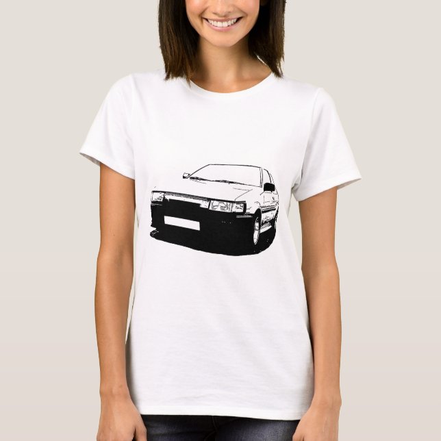 Toyota AE86 T-shirt (Framsida)