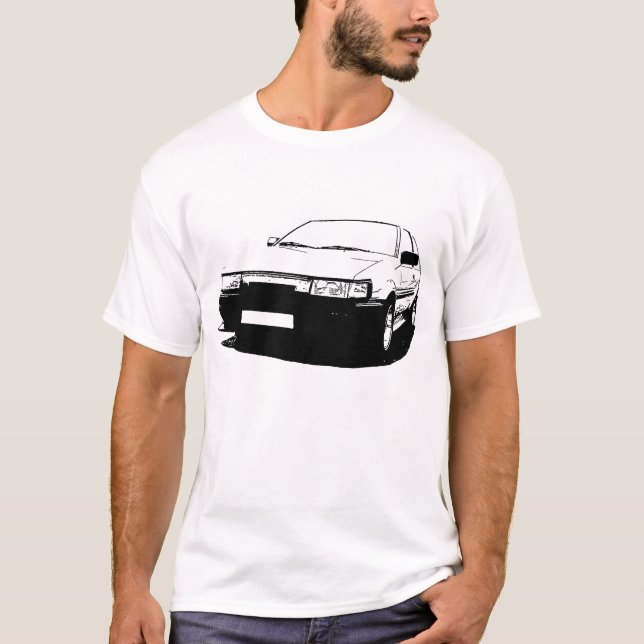 Toyota AE86 Tee Shirt (Framsida)