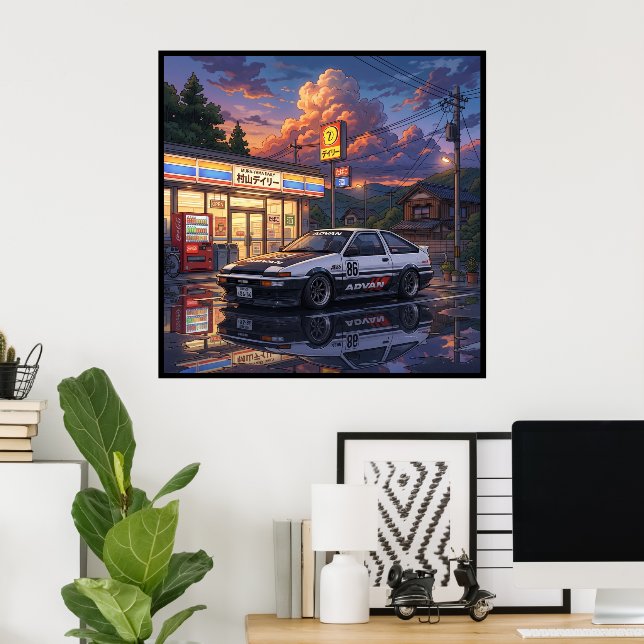 Toyota AE86 Touring Car Poster (Hemmakontoret)