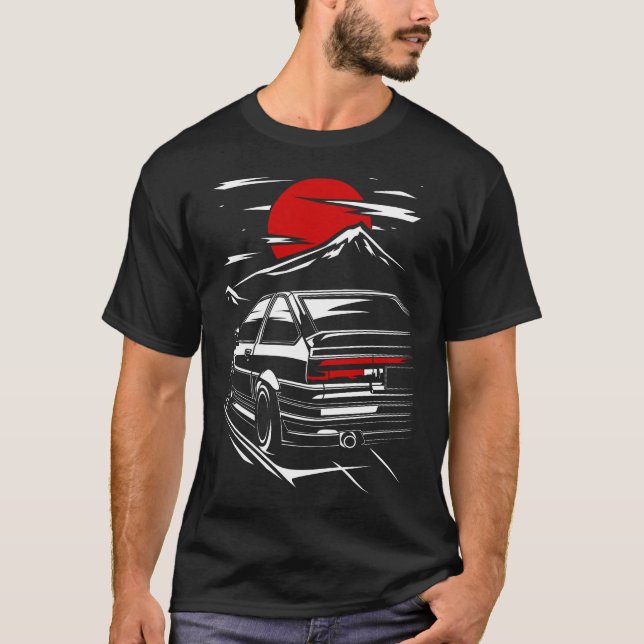 Toyota AE86 Trueno Sprinter T Shirt (Framsida)