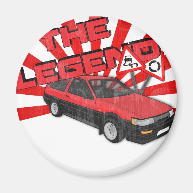 Toyota Corolla AE86 Magnet (Framsidan)