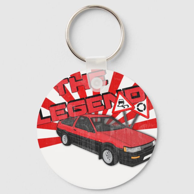 Toyota Corolla AE86 Nyckelring (Framsida)