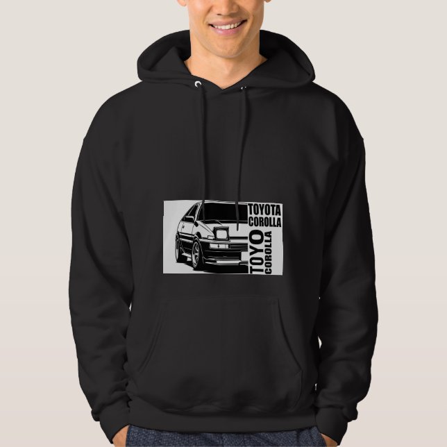 Toyota crolla i t-shirt hoodie (Framsida)