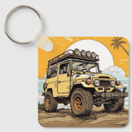Toyota FJ40 Land Cruiser 4x4 Keychain Nyckelring