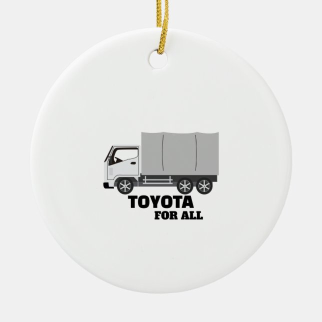 TOYOTA FÖR ALLA JULGRANSPRYDNAD KERAMIK (Framsidan)