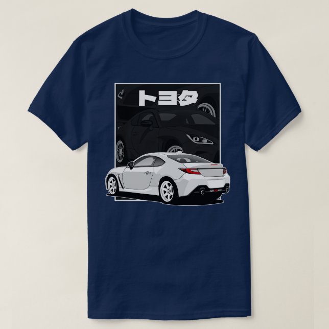 Toyota GR86 Japanska Tecknader T Shirt (Design framsida)