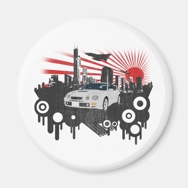 Toyota GT-4 Celica Magnet (Framsidan)